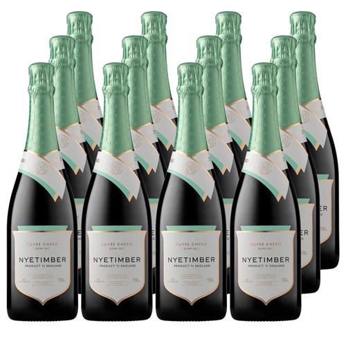 Buy a Case of 12 Bottles of Nyetimber Curvee Cherie Demi-Sec NV English Sparkling Wine - Securely Packaged and Delivered Together